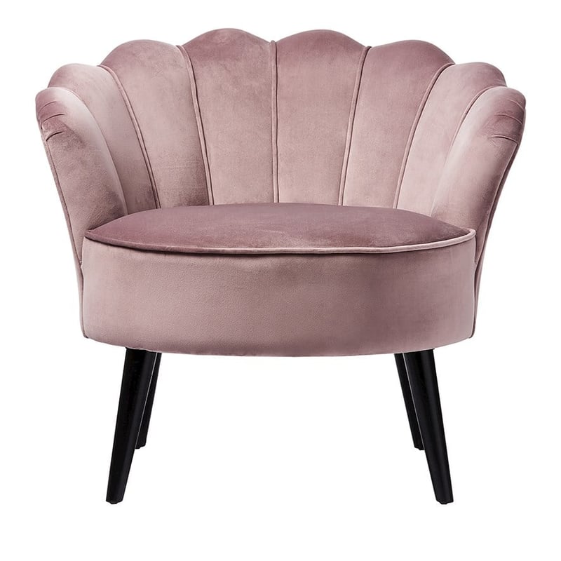 Ariel Rose Pink Velvet Chair