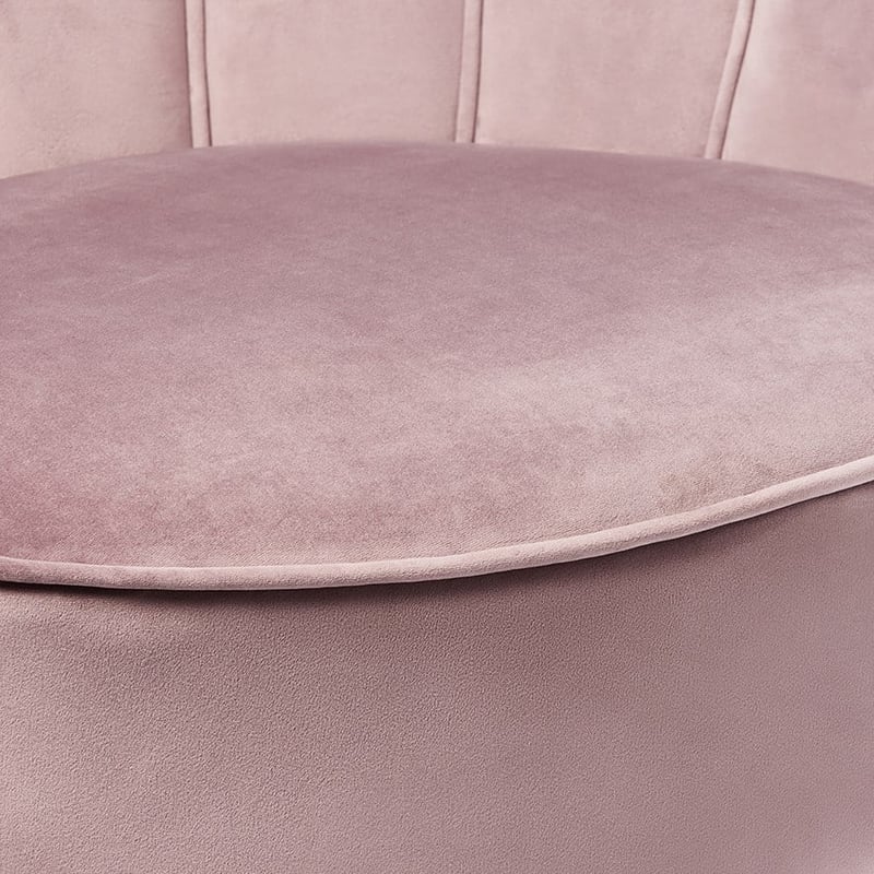 Ariel Rose Pink Velvet Chair