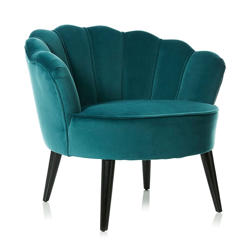Ariel Teal Velvet Chair