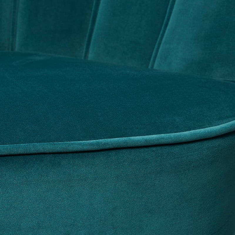 Ariel Teal Velvet Chair