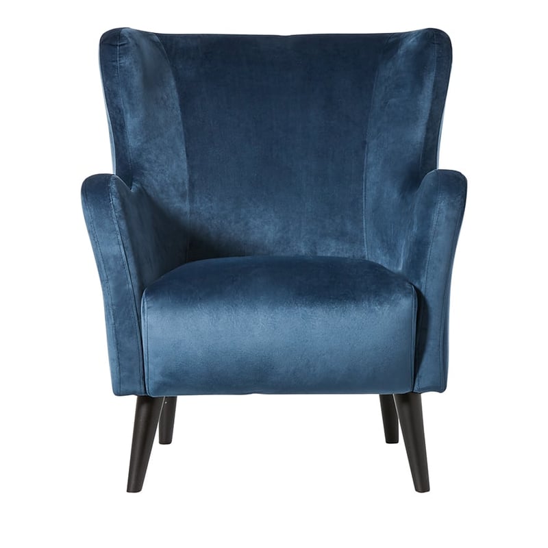 Canning Navy Velvet Occasional Chair