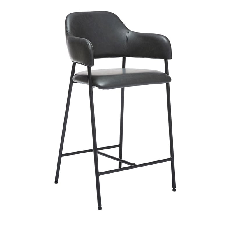 Rhodes Black Counter Stool