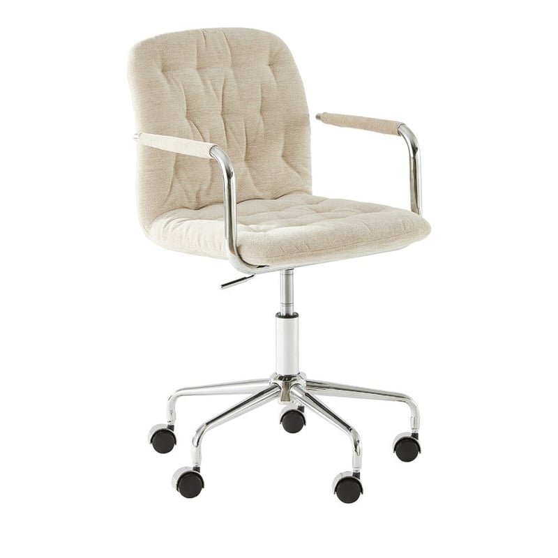 Colmar Natural & Chrome Desk Chair