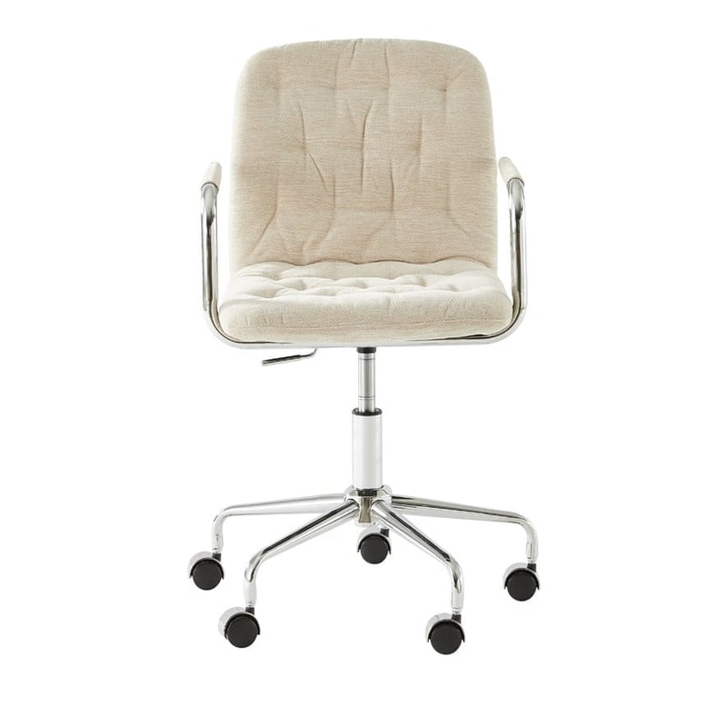 Colmar Natural & Chrome Desk Chair