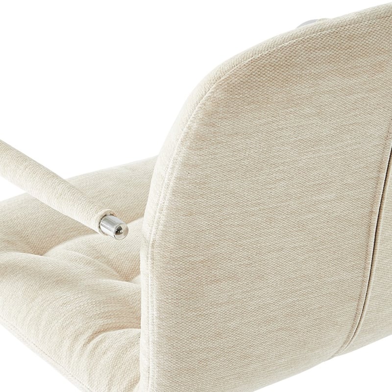 Colmar Natural & Chrome Desk Chair
