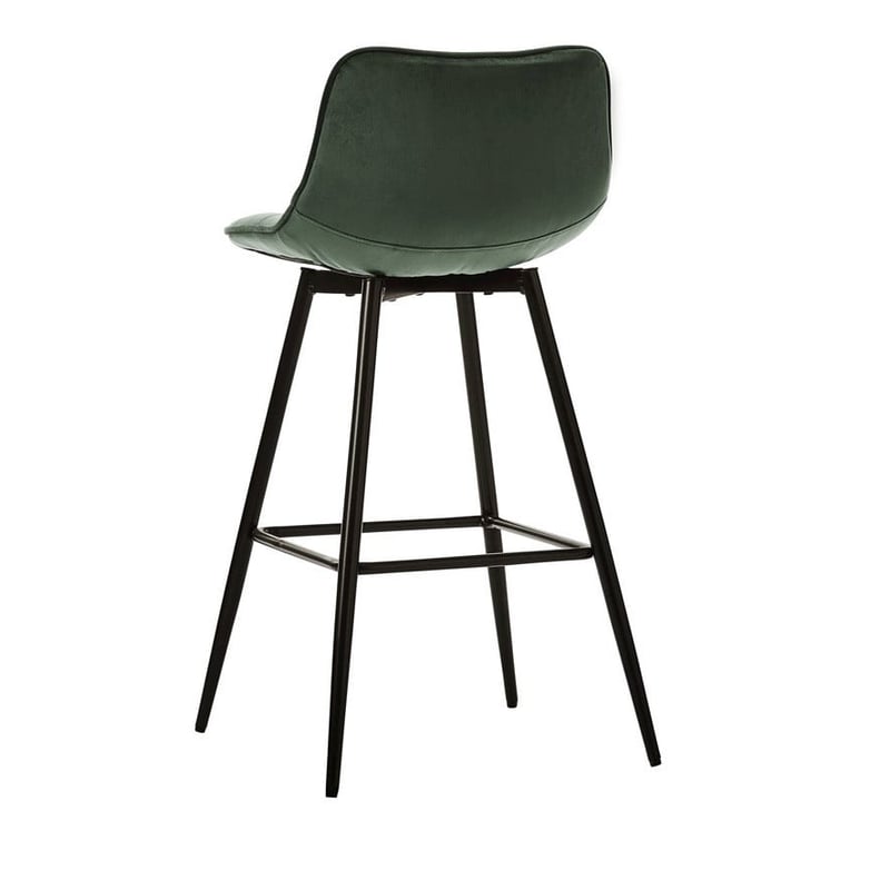 Montreal Olive Velvet Counter Stool