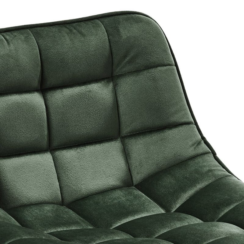 Montreal Olive Velvet Counter Stool