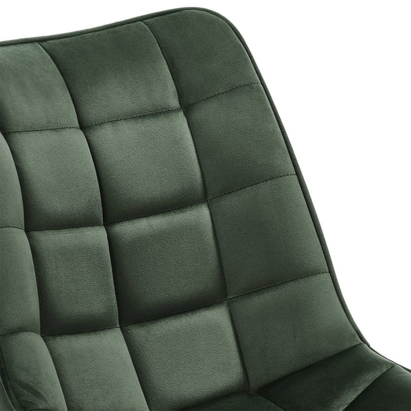 Montreal Dining Chairs Set of 2 Olive Velvet