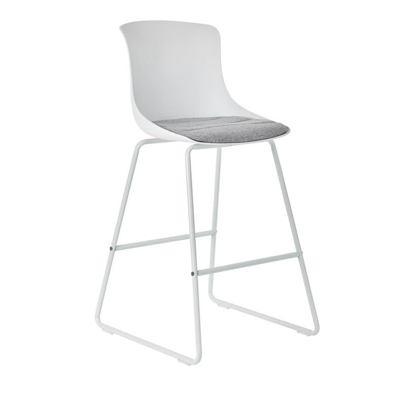 Alaska Dining Collection  White & Grey Counter Stool