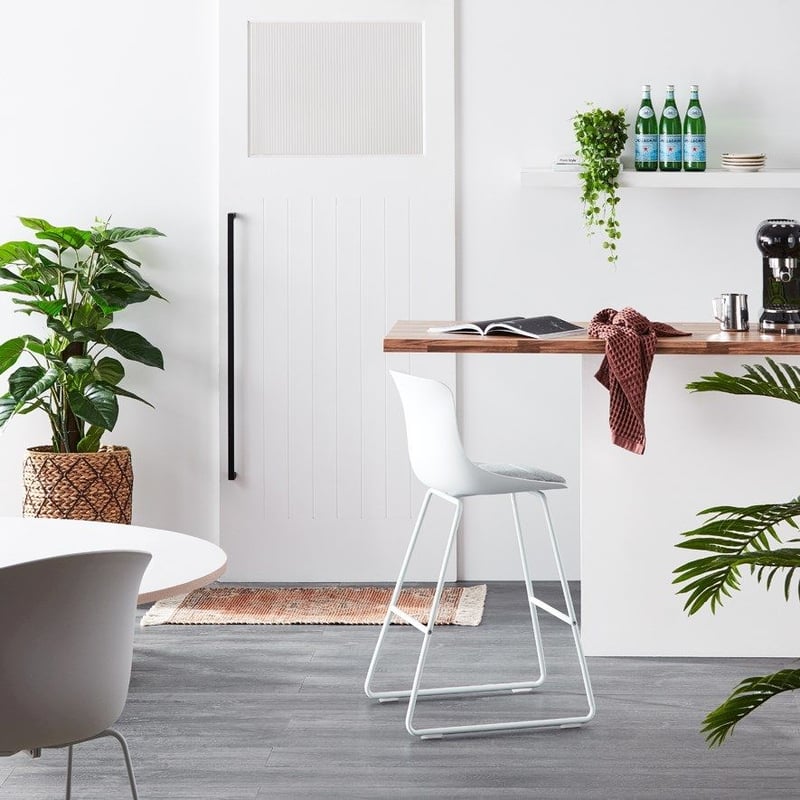 Alaska Dining Collection  White & Grey Counter Stool