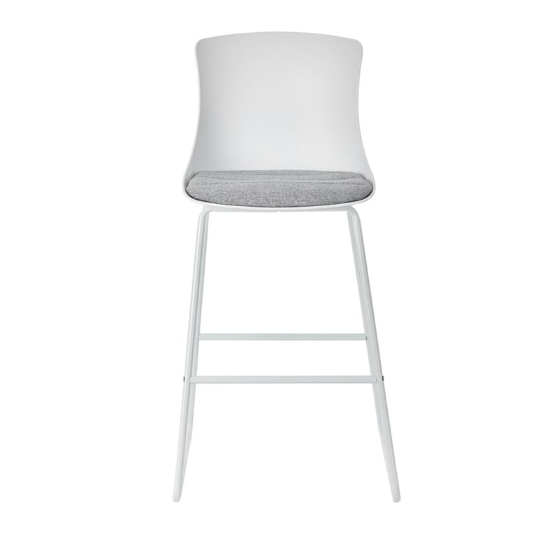Alaska Dining Collection  White & Grey Counter Stool