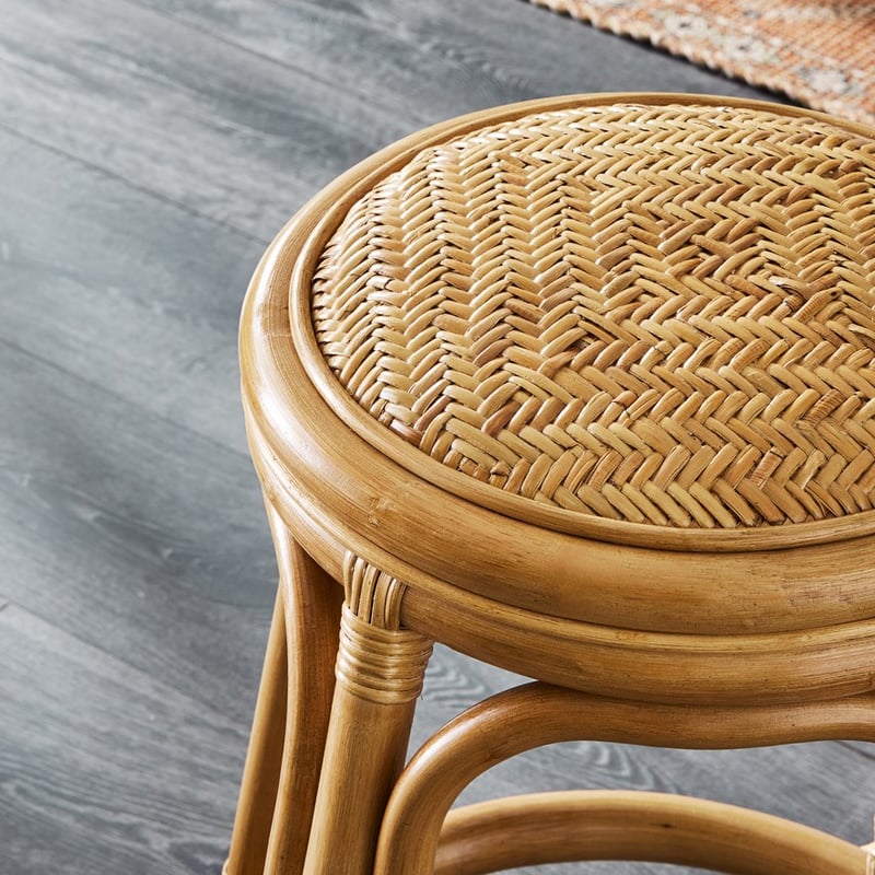 Bahama Rattan Natural Bari Counter Stool