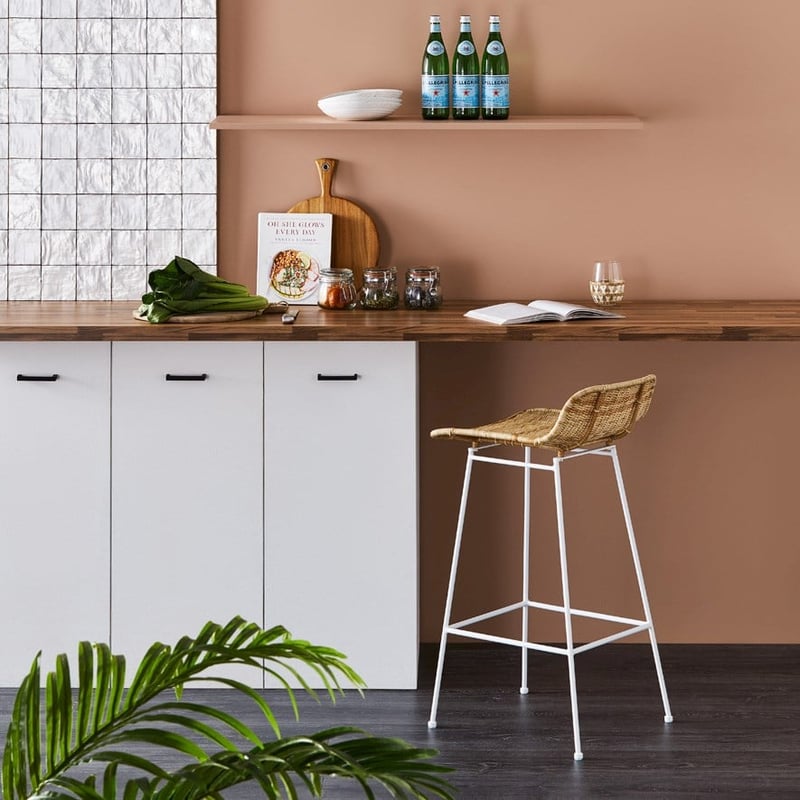 Zurich Natural White Counter Stool
