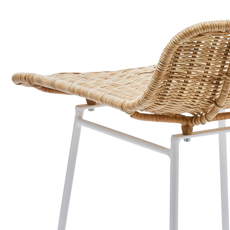 Zurich Natural White Counter Stool
