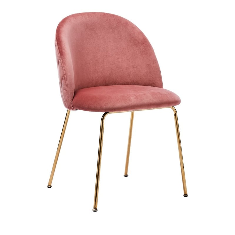 Arlo Peony Rose Gold Dining Chair Set of 2