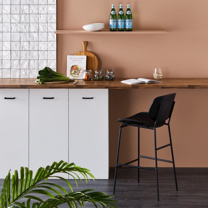 Seattle Black Counter Stool