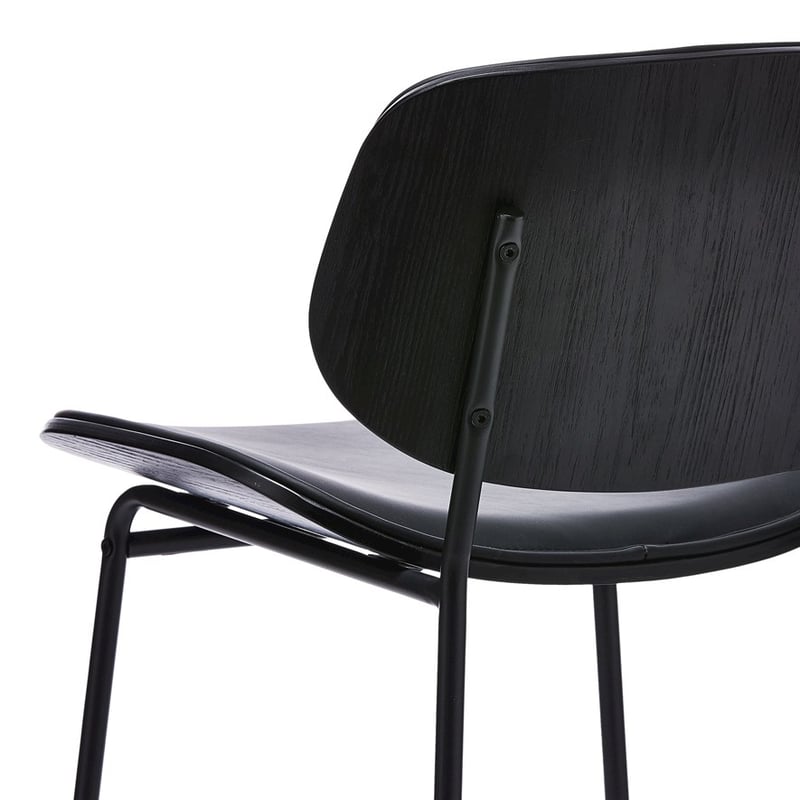 Seattle Black Counter Stool