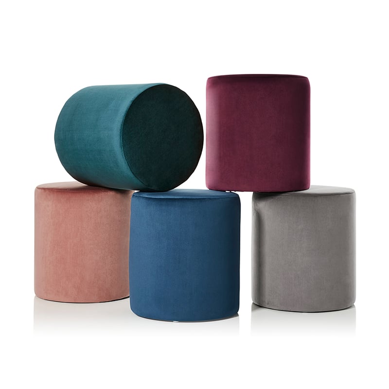 Oakland Rose Pink Ottoman