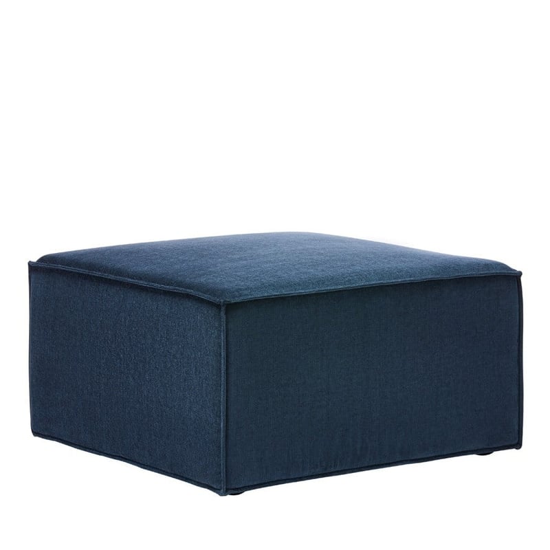 Dali Petrol Blue Ottoman 