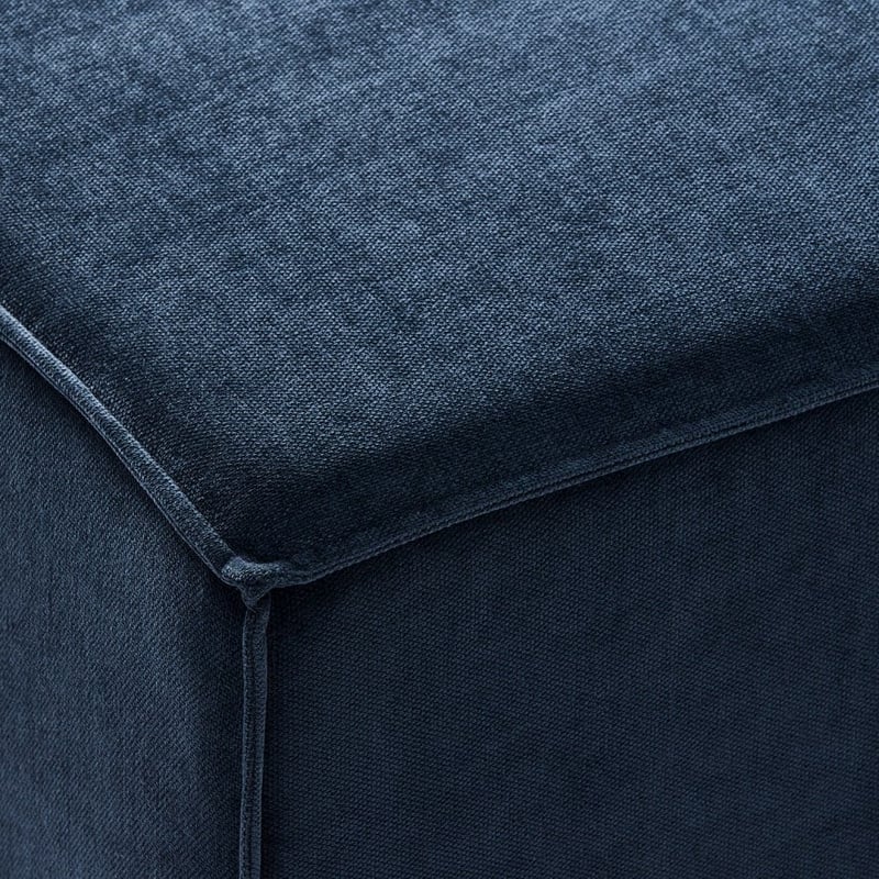 Dali Petrol Blue Ottoman 