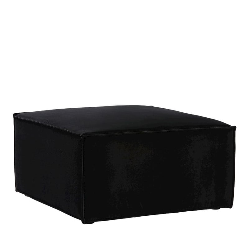 Dali Black Ottoman 