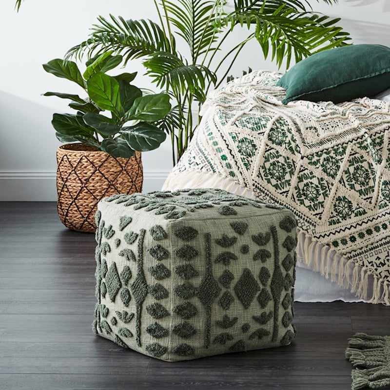 Red Earth Forest Pouf