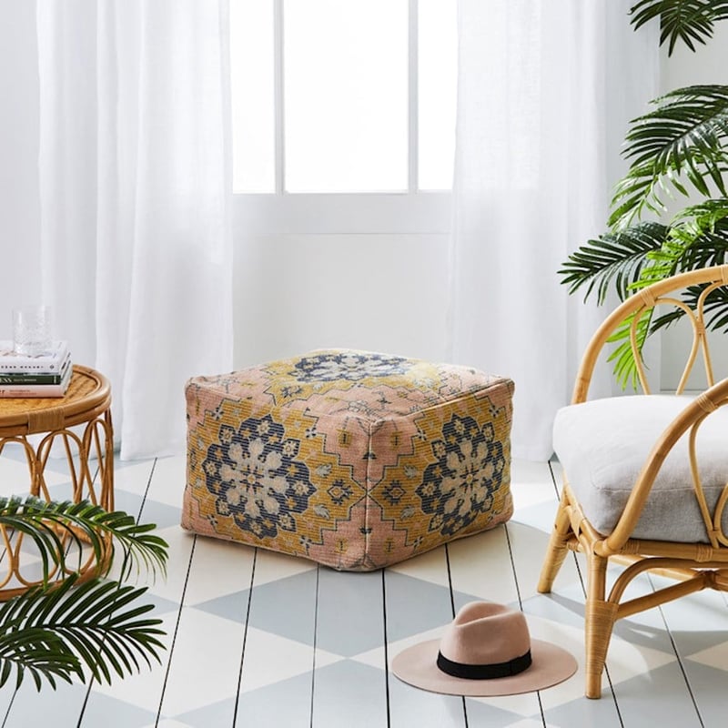 Mala Rosewood Pouf 