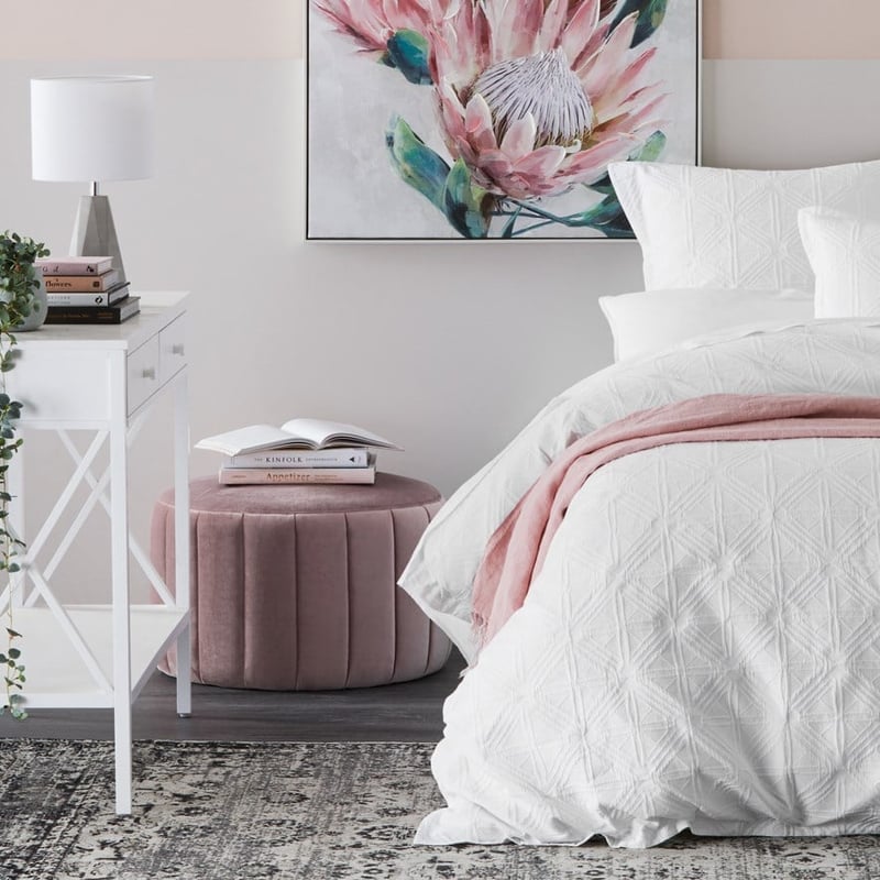 Kensington Small Ottoman Rose Pink 