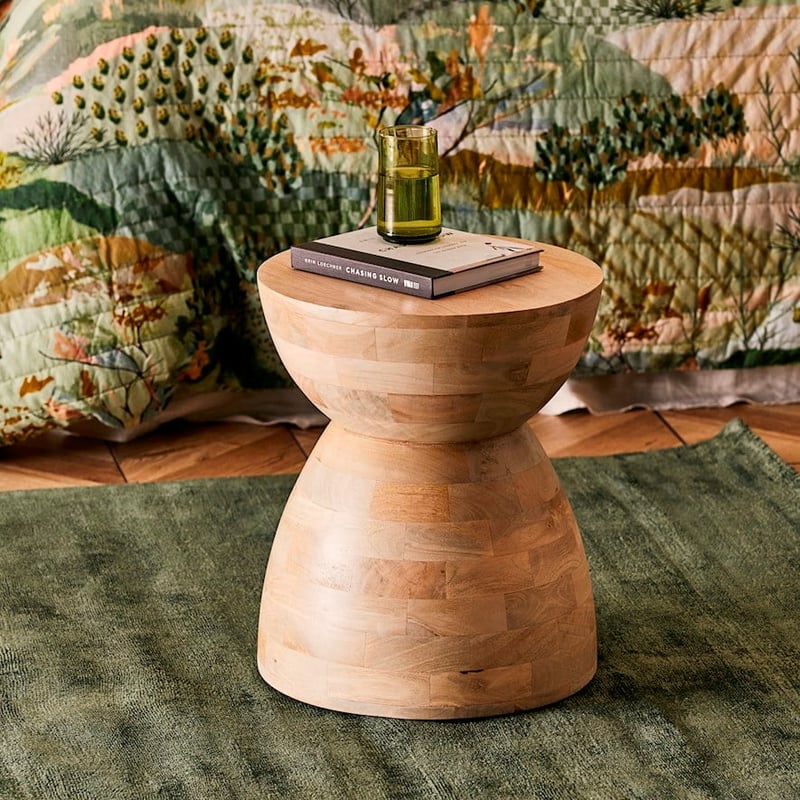 Amira Natural Halo Side Table/Stool 