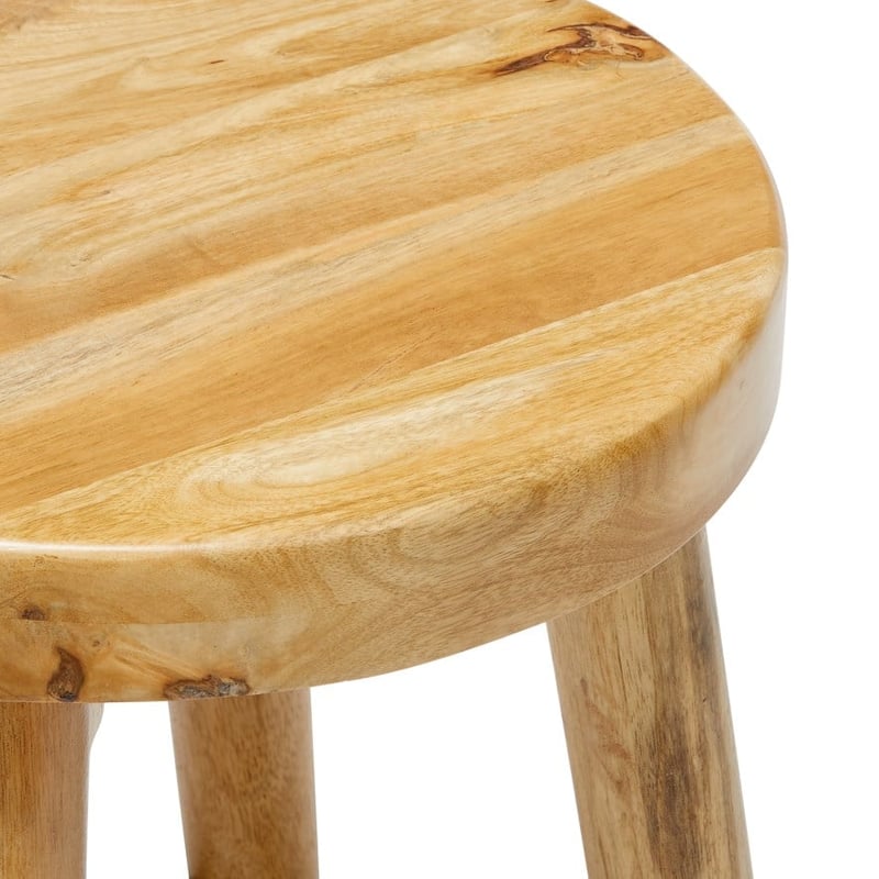 Anjuna Natural Side Table & Stool