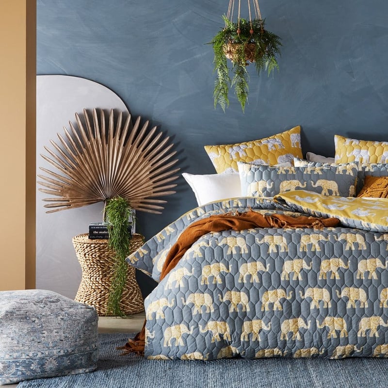 Havana Two Tone Hourglass Natural Side Table