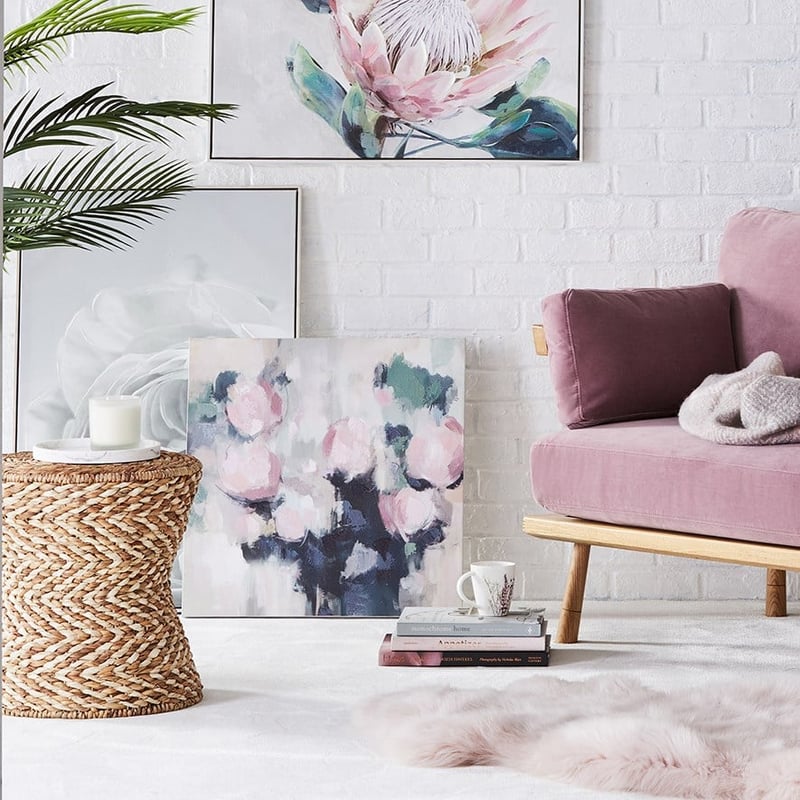 Havana Two Tone Hourglass Natural Side Table