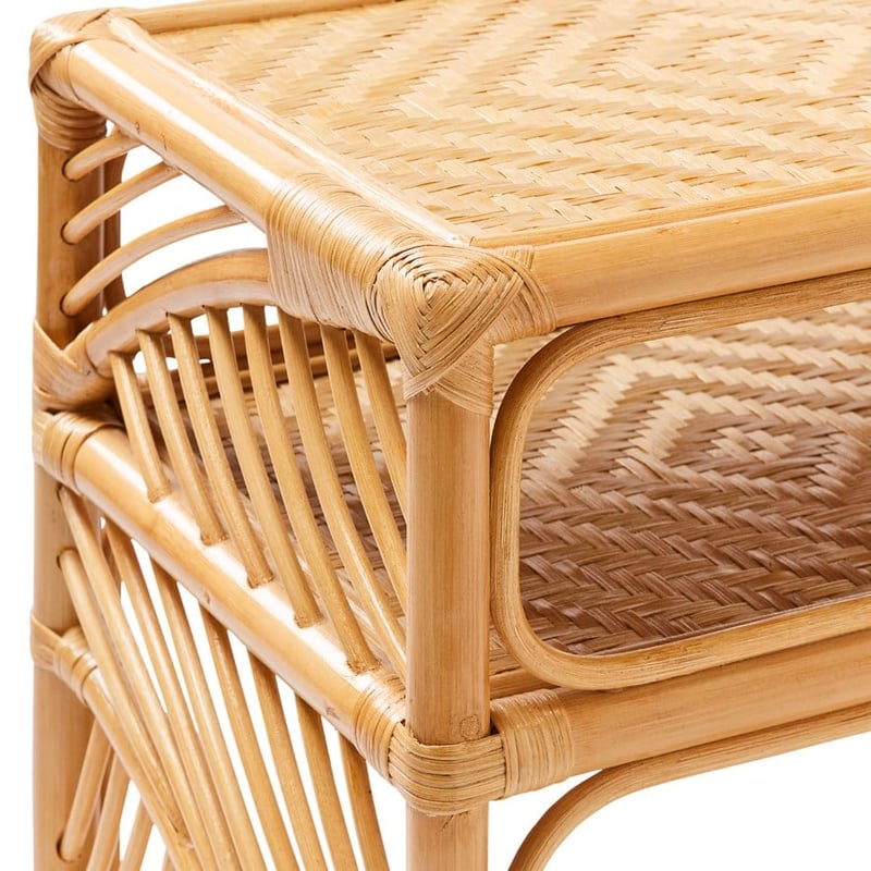 Marrakesh Rattan 1 Shelf Side Table