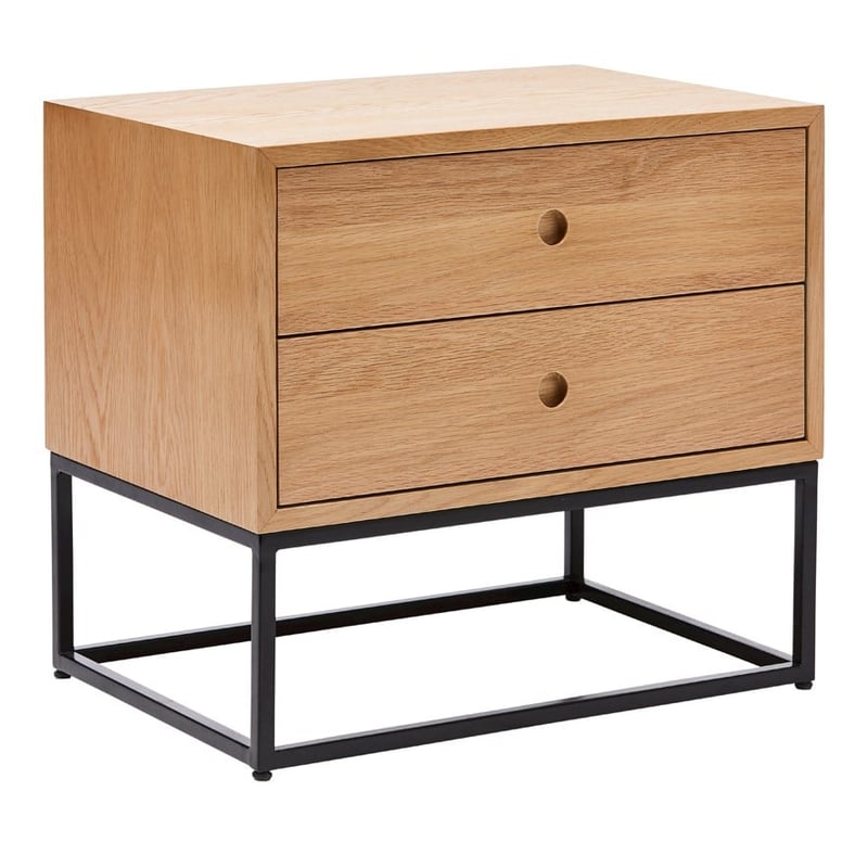 Newtown Natural & Black Side Table