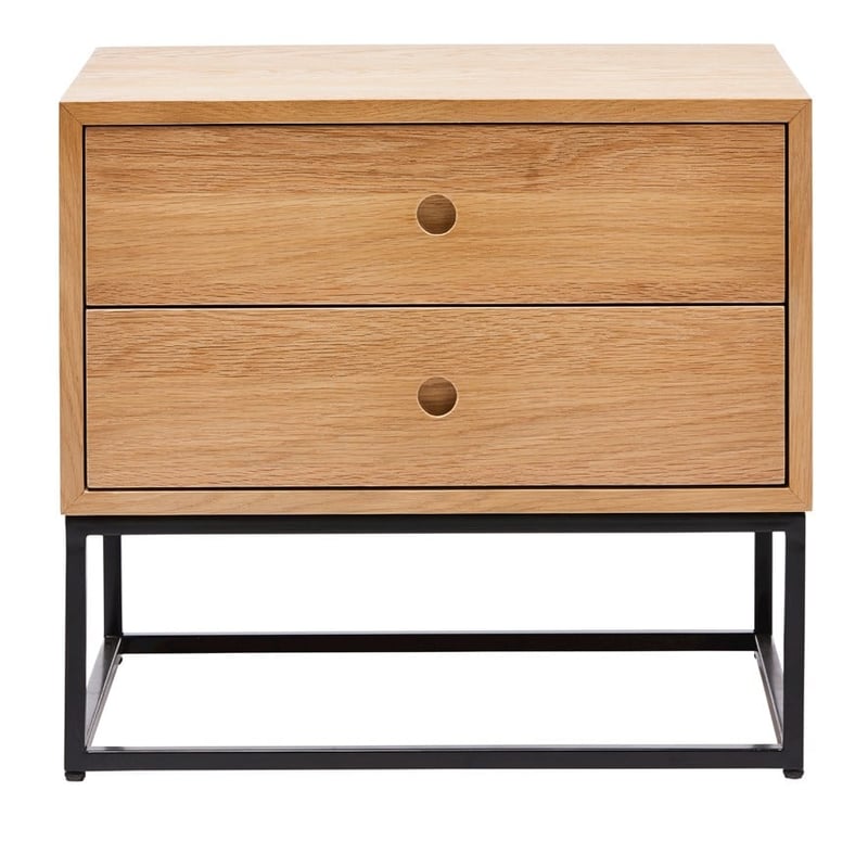 Newtown Natural & Black Side Table