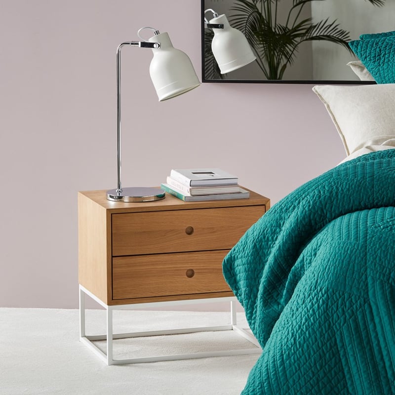 Newtown Natural & White Side Table