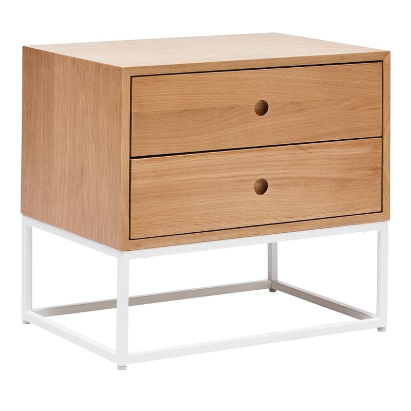 Newtown Natural & White Side Table