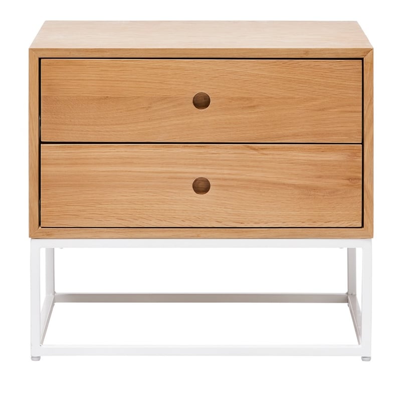 Newtown Natural & White Side Table