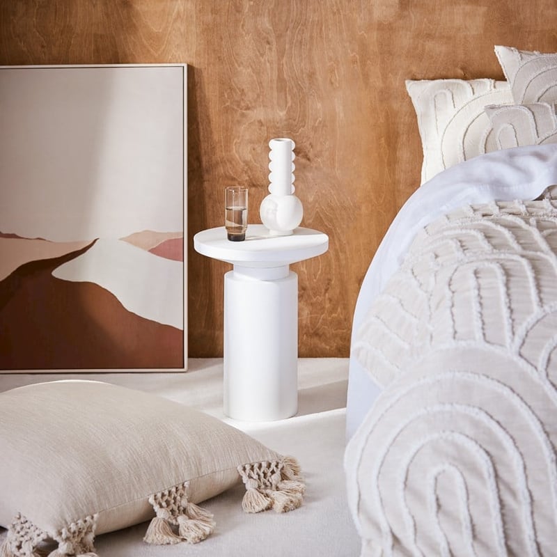 Orson White Side Table