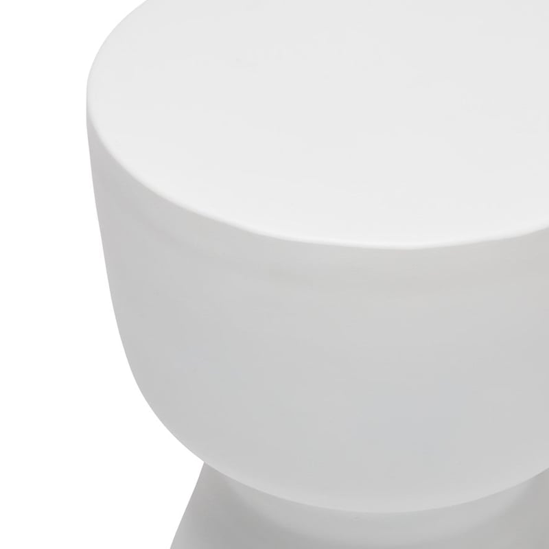 Mark Tuckey Metal White Egg Cup Side Table