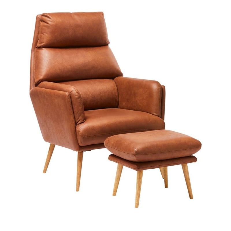 Anderson Brandy 1 Seater Chair & Foot Rest