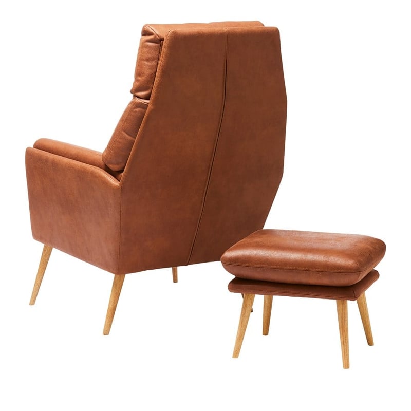 Anderson Brandy 1 Seater Chair & Foot Rest