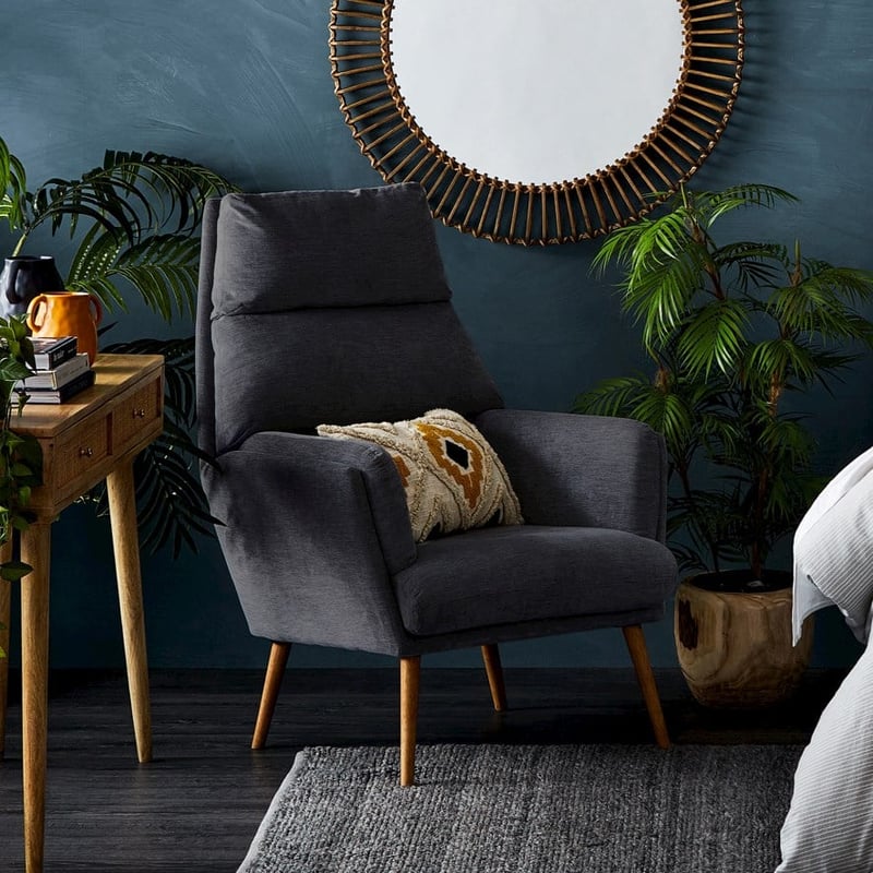 Anderson Coal Chair & Foot Rest 