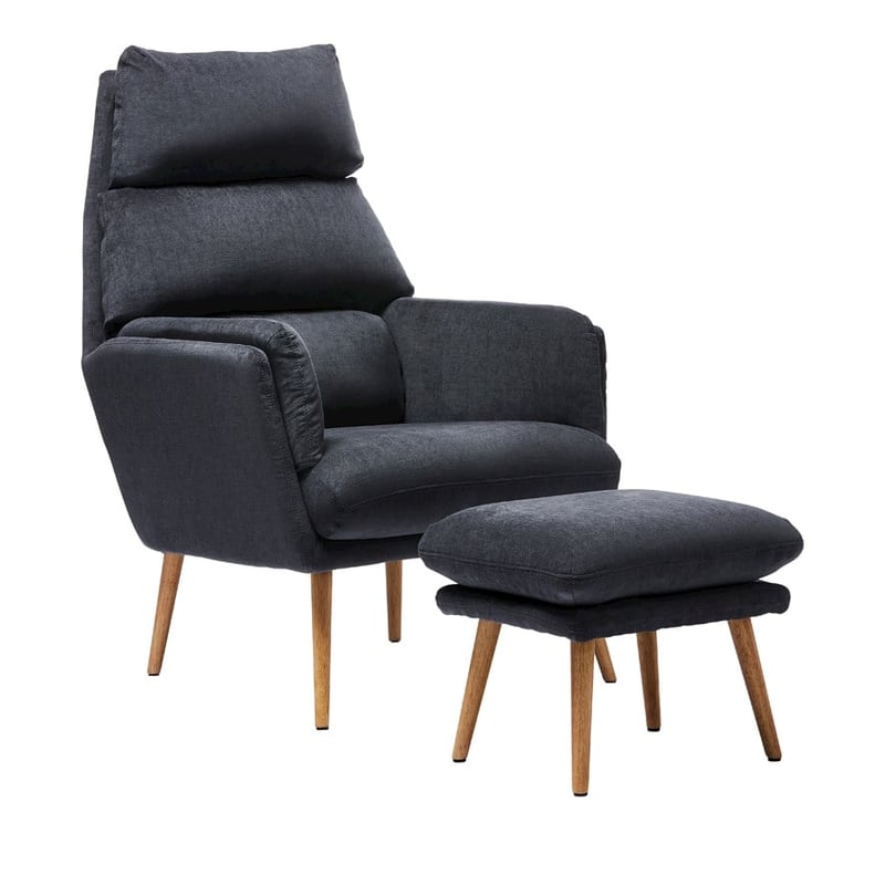 Anderson Coal Chair & Foot Rest 