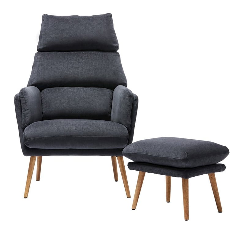 Anderson Coal Chair & Foot Rest 