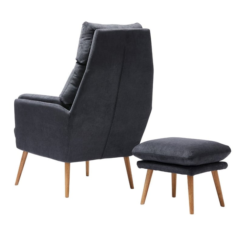 Anderson Coal Chair & Foot Rest 