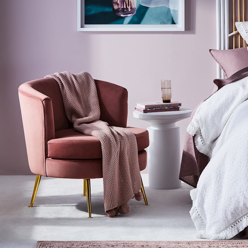 Monroe Rouge Velvet Chair