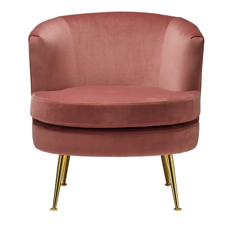 Monroe Rouge Velvet Chair
