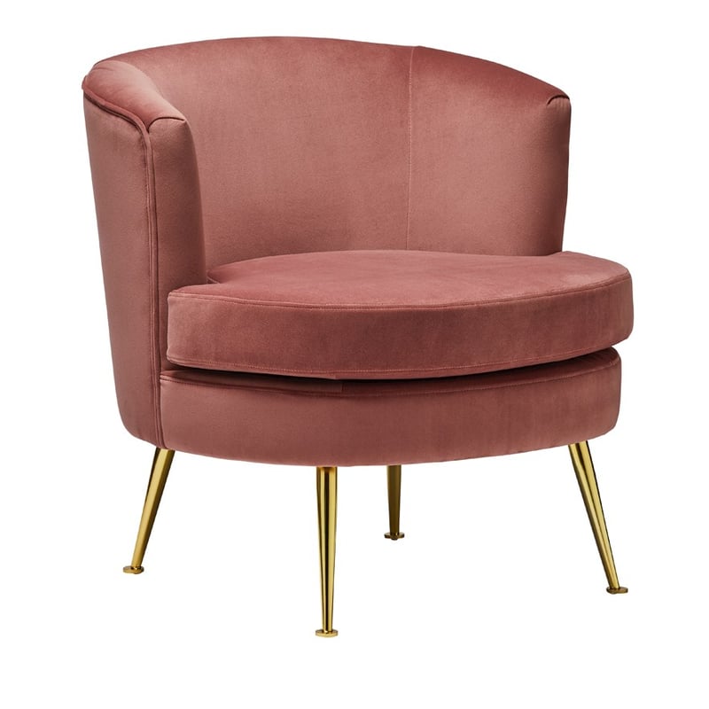 Monroe Rouge Velvet Chair
