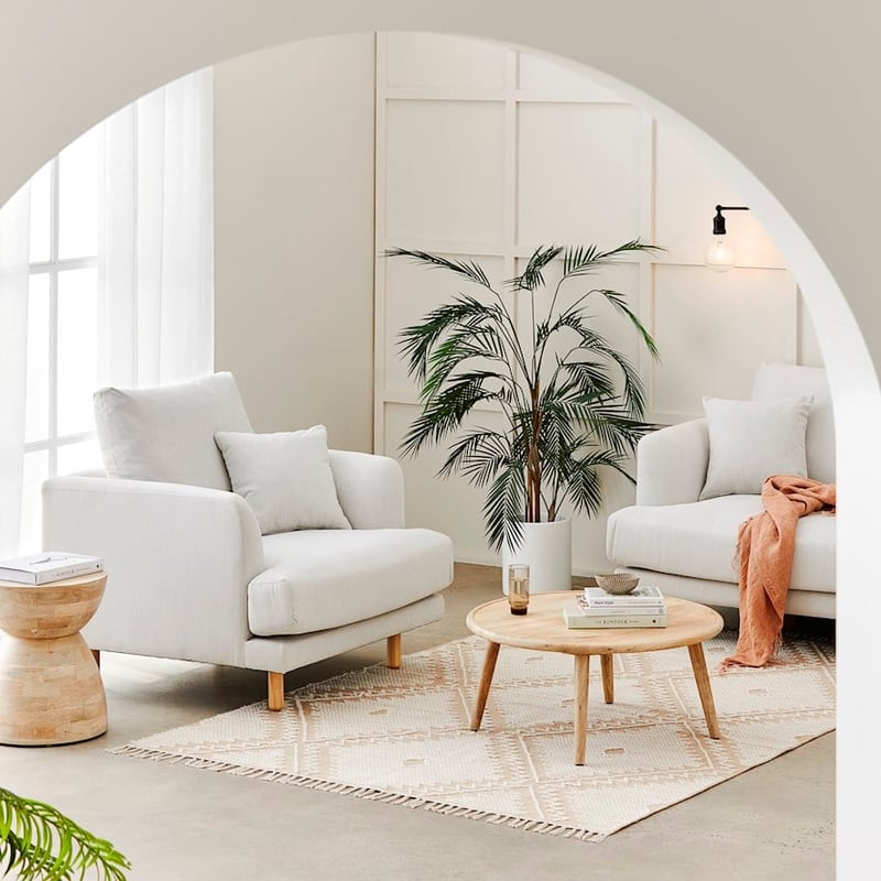 Virginia Natural 1 Seater Sofa